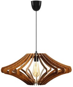 Φωτιστικό Οροφής 390FLH1541 Φ47x55cm 1xE27 40W Walnut Opviq