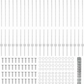 vidaXL Τεντώτο με στήριγμα Ασημί 1 x 50 m Ατσάλι