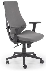 Καρέκλα γραφείου Houston 1199, Μαύρο, Γκρι, 101x66x60cm, 17 kg, Με ρόδες, Με μπράτσα, Μηχανισμός καρέκλας: Κλίση | Epipla1.gr