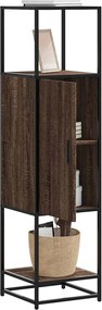 vidaXL Highboard καφέ δρυς Κατασκευασμένο ξύλο και μέταλλο