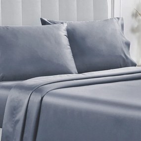 Σεντόνι King Size Με Λάστιχο (180x200+35) Whitegg BA169 Γκρι