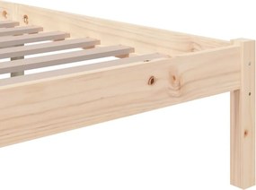 vidaXL Σκελετός Κρεβατιού Χωρίς Στρώμα 200x200 εκ Μασίφ Ξύλο