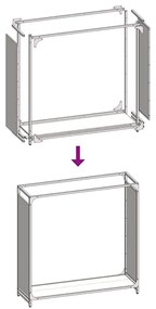 Ράφι για καυσόξυλα Ανθρακί 90x28x90 cm Ατσάλι ψυχρής έλασης - Ανθρακί