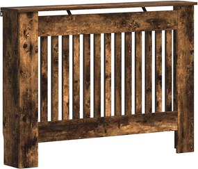 vidaXL Καπάκι Καλοριφέρ Καπνιστό Δρύς 112 x 19 x 81,5 cm