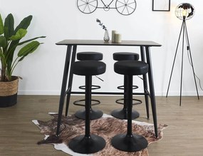 ΚΑΡΈΚΛΕΣ &amp; ΠΟΛΥΘΡΌΝΕΣ MUMFORD ADJUSTABLE BAR STOOL BLACK HD7605