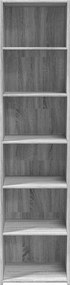 vidaXL Ντουλάπι Γκρι Sonoma 45x41x185 εκ. Επεξεργασμένο Ξύλο