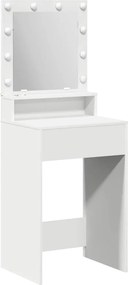 vidaXL Τραπέζι περιποίησης Λευκό 50 x 41 x 135 εκ Επεξεργασμένο ξύλο
