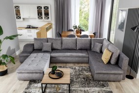 Γωνιακός καναπές Ginny-Gkri Skouro-Αριστερή