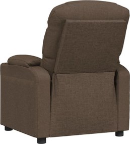 vidaXL Πολυθρόνα Ανακλινόμενη Καφέ Υφασμάτινη