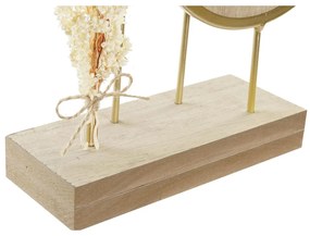Bordklokke DKD Home Decor Χρυσό Φυσικό