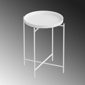 Τραπεζάκι Σαλονιού Λευκό SHB 46x46x56