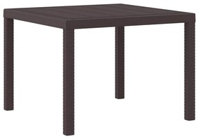 vidaXL Σέτ φαγητού για κήπο 3 pcs Καφέ Rattan Polt