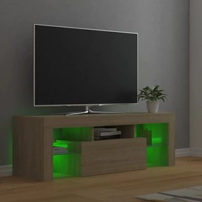 Έπιπλο Τηλεόρασης με LED Sonoma Δρυς 120 x 35 x 40 εκ. - Καφέ