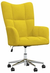 vidaXL Πολυθρόνα Relax Κίτρινο Μουσταρδί Βελούδινη