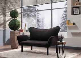 2-Seat Sofa-Bed Chatto - Black Black