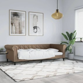 vidaXL Καναπές Κρεβάτι Καπουτσίνο 80 x 200 εκ. από Συνθετικό Δέρμα