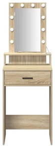 vidaXL Τραπέζι περιποίησης Καφέ 50 x 41 x 140 εκ. Επεξεργασμένο ξύλο