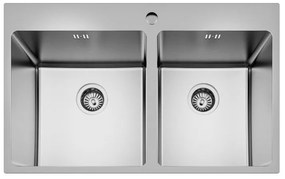 Geman Νεροχύτης Ένθετος Ανοξείδωτος Μ82xΠ50cm Inox