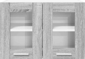 vidaXL Κρεμαστό ντουλάπι Γκρίζο Σονομα 60 x 31 x 40 εκ