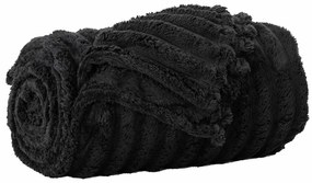 vidaXL Κουβέρτα Μαύρο 200 x 150 cm Μαλλί