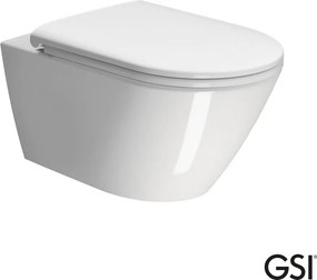 GSI Kube-X Swirl 9415 - Κρεμαστή λεκάνη - Slim soft close αποσπώμενο