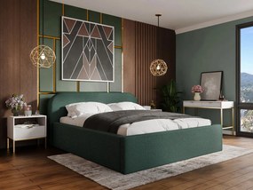 Επενδυμένο κρεβάτι Deisin-Prasino-160 x 200