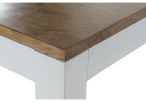 Τραπεζαρία DKD Home Decor Λευκό Καφέ ξύλο ακακίας Ξύλο από Μάνγκο 200 x 100 x 80 cm
