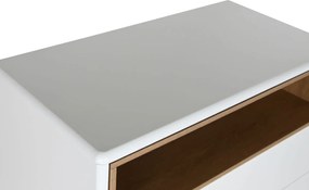 Σιφονιέρα Home ESPRIT Λευκό Φυσικό πολυπροπυλένιο Ξύλο MDF 80 x 40 x 117 cm