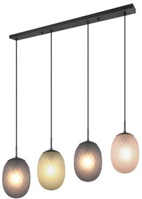 Φωτιστικό Κρεμαστό Trio Lighting FACETTE 364200417 Μαύρο Ματ (Black Mat)