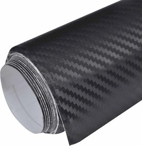 vidaXL Μεμβράνη Αυτοκινήτου 3D Μαύρη 100 x 150 εκ.
