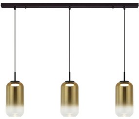 Φωτιστικό Οροφής - Ράγα 23232 105x220cm Led 1950lm 12W 3000K Black-Gold