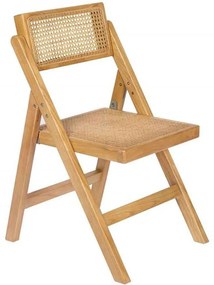 Καρέκλα Πτυσσόμενη Elm AH-MU23006 40x43x82cm Natural Rattan, Wood