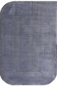 Χαλί Kuza Shape Black-Navy Asiatic London 160X230cm