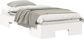 vidaXL Σκελετός Κρεβατιού Λευκό 75 x 190 cm