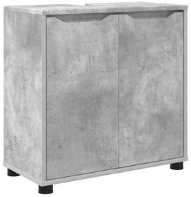 vidaXL Ντουλάπα νιπτήρα μπάνιου με ράφι Σκυρόδεμα Γκρι 60 x 30 x 60 cm
