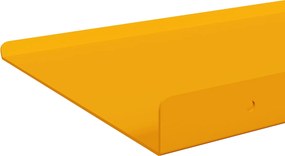 vidaXL Πλωτό ράφι 2 pcs Χαμομηλί κίτρινο 60 x 18 x 2,5 εκ. Ατσάλι