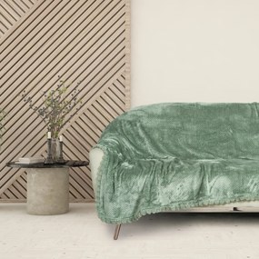 DAS HOME ΚΟΥΒΕΡΤΑ FLEECE 130Χ170 1184 DARK MINT