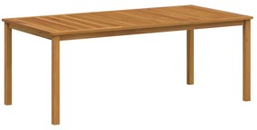 vidaXL Σέτ φαγητού για κήπο 7 pcs Μαύρο Στερεό Ξύλο Ακακίας