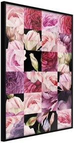 Αφίσα - Floral Jigsaw - 20x30 - Μαύρο - Χωρίς πασπαρτού