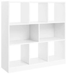 Ξύλινη Βιβλιοθήκη με 8 Ράφια 97.5 x 30 x 100 cm Χρώματος Λευκό VASAGLE LBC52WT