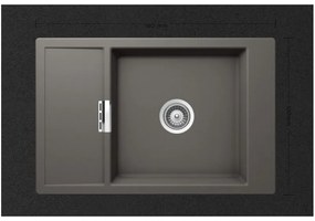 Schock Cristadur Mono 15180 Ένθετος Νεροχύτης 78x51cm Silverstone
