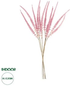 Artificial Garden PALE PINK SAGE BOUQUET 21090 Τεχνητό Διακοσμητικό Μπουκέτο Στάχι Απαλό Ροζ Y50cm Globostar 21090 Ροζ