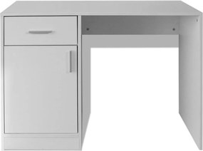 vidaXL Γραφείο με Συρτάρι και Ντουλάπι Λευκό 100 x 40 x 73 εκ.