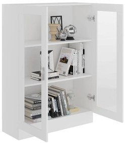 vidaXL Βιτρίνα Λευκή 82,5 x 30,5 x 115 εκ. Επεξ. Ξύλο