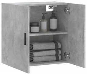 vidaXL Ντουλάπι Τοίχου Γκρι Σκυροδέματος 60x31x60 εκ. Επεξεργ. Ξύλο