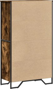 vidaXL Ντουλάπι Καπνιστή Δρυς 79,5x35,5x137,5 εκ. Επεξεργασμένο Ξύλο
