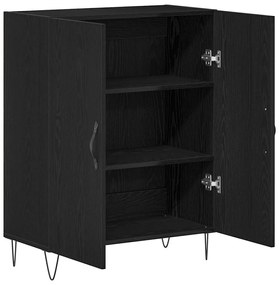vidaXL Μπουφές Μαύρη δρυς 69.5 x 34 x 90 εκ. Επεξεργασμένο ξύλο