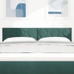 vidaXL Κεφαλάρι Σκούρο Πράσινο 160 cm Βελούδο