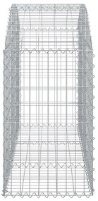 vidaXL Συρματοκιβώτιο Τοξωτό 150x50x80/100εκ. από Γαλβανισμένο Χάλυβα