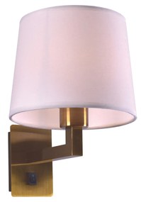 Φωτιστικό Τοίχου - Απλίκα ARB-237-1A DONA WALL LAMP BRASS BRONZE 1Δ3 - 51W - 100W - 77-3588
